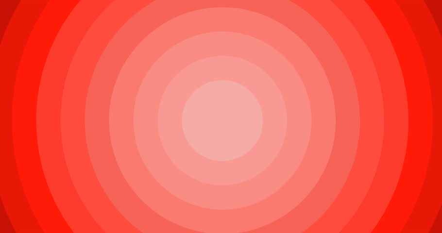 Animation of moving shades of red concentric circle background. blank template copy space background concept digitally generated video.