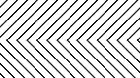 Abstract background with black and white geometric shapes.Seamless loop video.