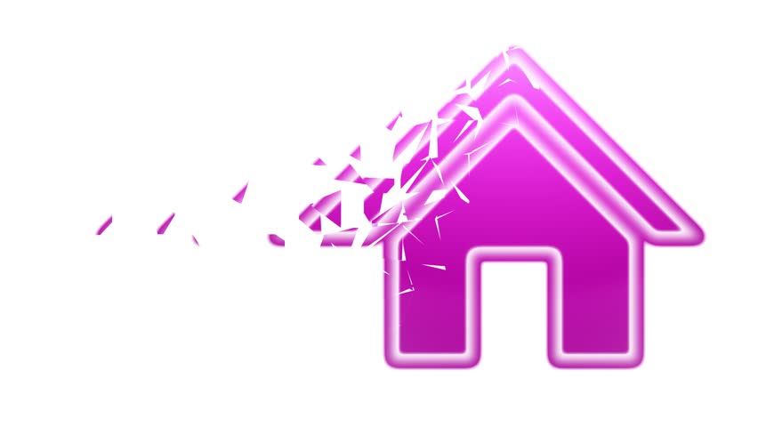 House icon scattered on white background. Illustration. | Shutterstock HD Video #1101785983