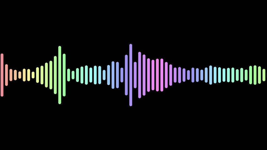 Sound wave isolated on black background. Line digital sound wave equalizer. Audio technology circle concept and design under the concept of dark emphasize simplicity or animated background. Royalty-Free Stock Footage #1101797453