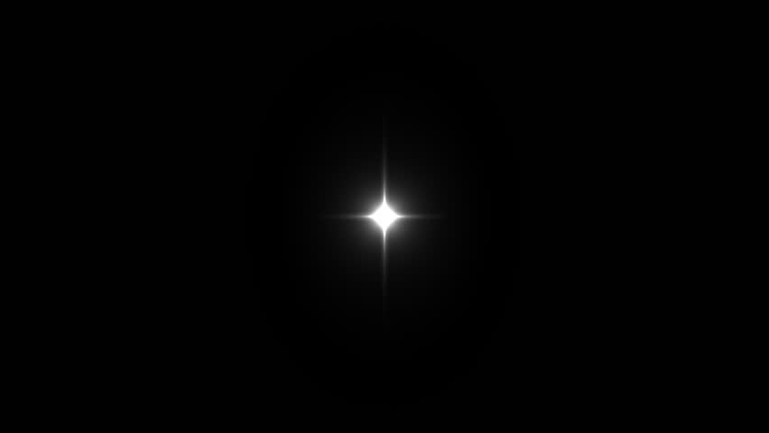 Star twinkling, blinking light effect on transparent background with alpha channel. Animation of seamless loop. Royalty-Free Stock Footage #1101798755