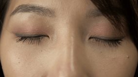 The upper part of the face of a young Korean woman. Thoughtful look. - Powered by Shutterstock - Get 15% off with code: PIKWIZARD15