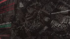 Animation of data processing and network of connections over cityscape. global connections, digital interface, technology and networking concept digitally generated video. - Powered by Shutterstock - Get 15% off with code: PIKWIZARD15