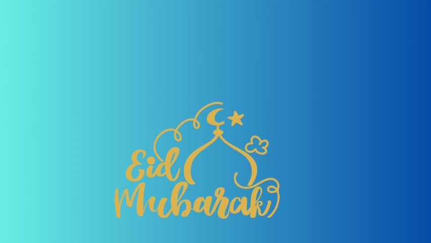 Eid Mubarak ,Eid Al Adha and Eid Al Fitr Happy holiday written in arabic calligraphy. Eid social media animated post video.  | Shutterstock HD Video #1101805273