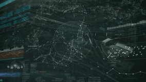 Animation of data processing and network of connections over cityscape. global connections, digital interface, technology and networking concept digitally generated video. - Powered by Shutterstock - Get 15% off with code: PIKWIZARD15