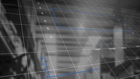 Animation of statistics and financial data processing over warehouse. global shipping, business, digital interface, technology and networking concept digitally generated video. - Powered by Shutterstock - Get 15% off with code: PIKWIZARD15