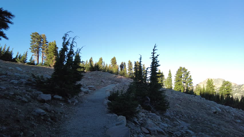 Hiking Along Flat Trail to Bumpass Hell in Lassen Volcanic National Park