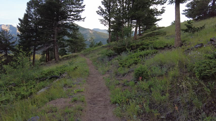 Hiking Trail around Deer Mountain In Rocky Mountain in Colorado