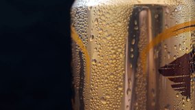 Beer can with drops of condensate. Close up. - Powered by Shutterstock - Get 15% off with code: PIKWIZARD15
