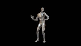 Modern Dance 3D Transparent Alpha Video