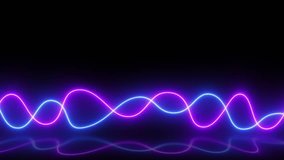 abstract background with neon glowing blue pink wavy lines seamless looping animation - Powered by Shutterstock - Get 15% off with code: PIKWIZARD15