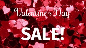 Animation of valentine's day sale text over pink hearts. valentines day sales and shopping concept digitally generated video. - Powered by Shutterstock - Get 15% off with code: PIKWIZARD15