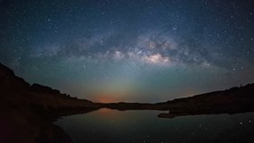 4K Time lapse of milky way and sunrise over Sam Pan Bok canyon, Ubon ratchathani, Thailand Fish-eye version 
 - Powered by Shutterstock - Get 15% off with code: PIKWIZARD15