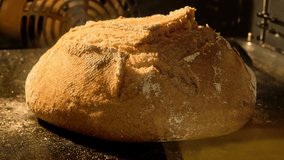 Homemade bread baking in oven. Organic fresh bread. Timelapse. Loaf is raised and baked. Baker bakes food at bakery. Food concept. Close-up in 4K, UHD - Powered by Shutterstock - Get 15% off with code: PIKWIZARD15