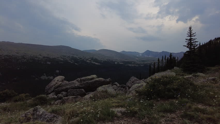Peaceful Scene Below Stormy Peaks Pass in Rocky Mountain National Park