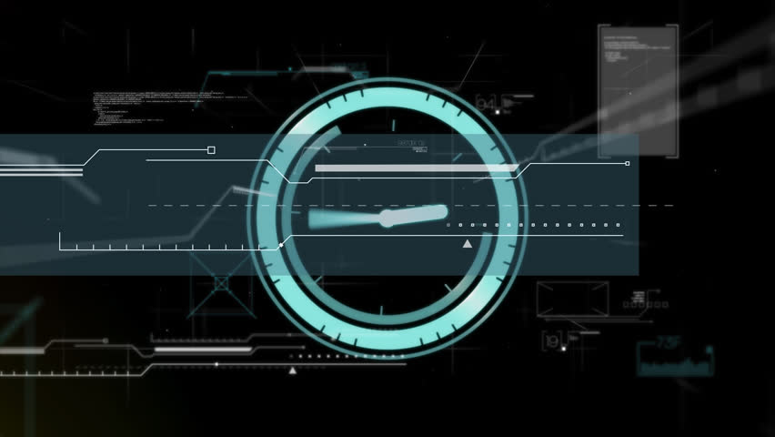 Digital animation of neon blue digital clock ticking against digital interface with data processing. computer interface and technology concept - Powered by Shutterstock - Get 15% off with code: PIKWIZARD15