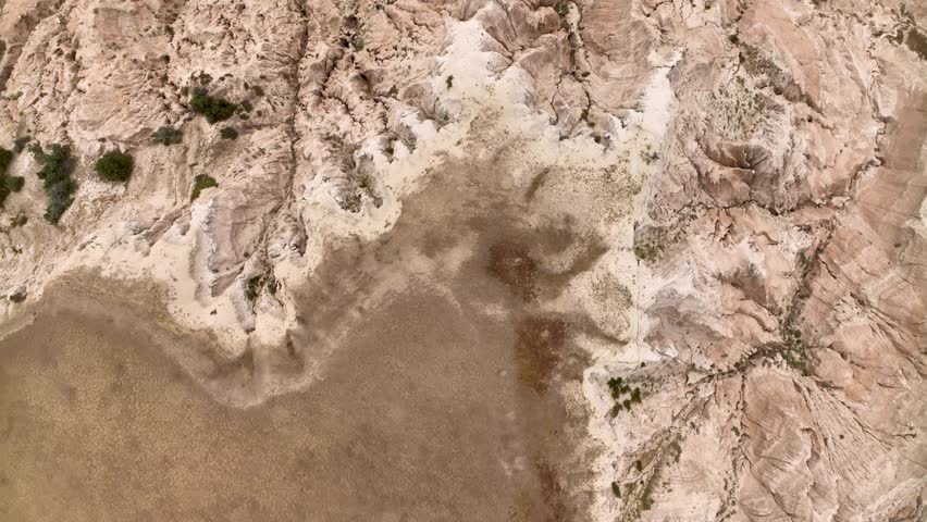 Top down aerial view of South Dakota