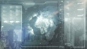Animation of countdown with scope scanning and data processing on digital screen. global digital interface, technology and networking concept digitally generated video. - Powered by Shutterstock - Get 15% off with code: PIKWIZARD15