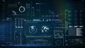 Animation of scope scanning and data processing on digital screen. global digital interface, technology and networking concept digitally generated video. - Powered by Shutterstock - Get 15% off with code: PIKWIZARD15