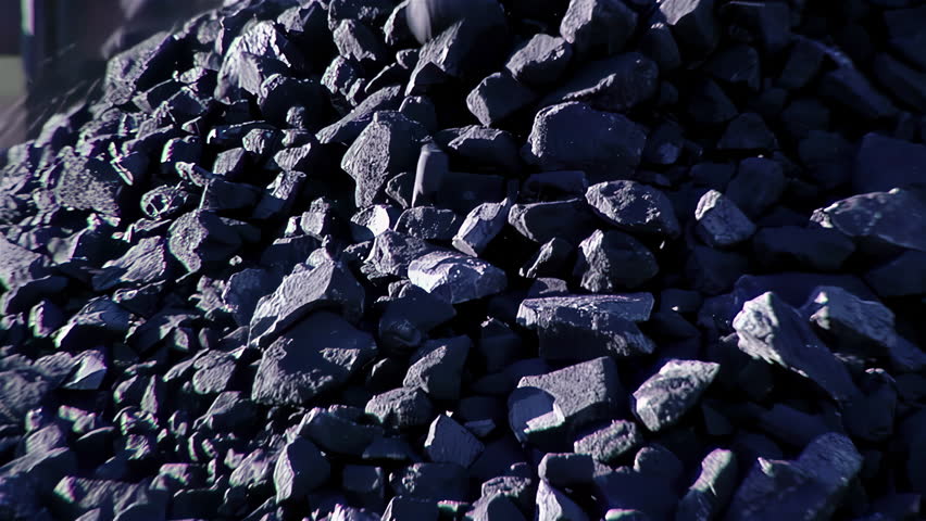 Coal Falling from a Conveyor Belt  into a Stock Pile in the Coal Mine of Rio Turbio, Santa Cruz Province, Patagonia, Argentina. Close Up. 4K Resolution. | Shutterstock HD Video #1101877205