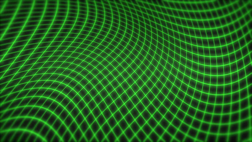Green Neon grid curving monitor screen neon virtual abstract, visualization, hud, connection, universe, 3d, cybernetic, polygon, abstraction, digital , lines wave, particle line, technology wallpaper  | Shutterstock HD Video #1101878277