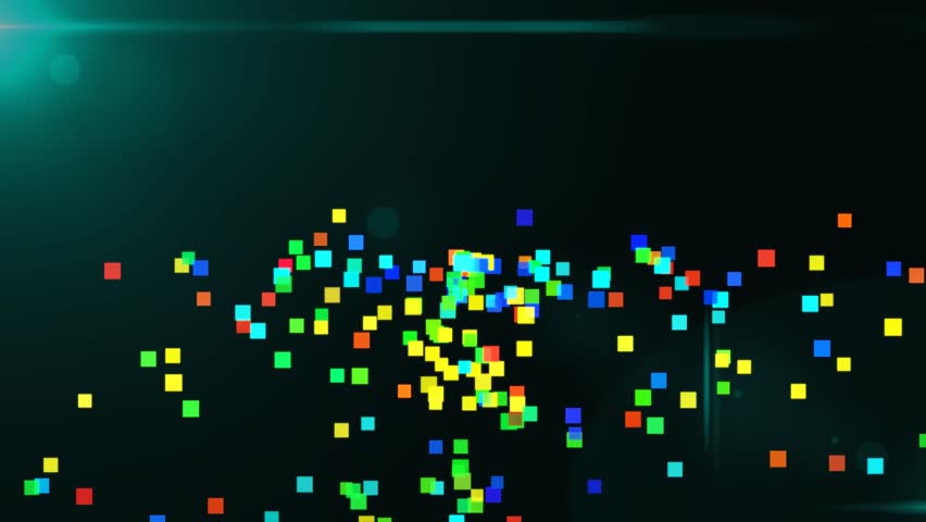 Animation of glowing particles with light rays background.  | Shutterstock HD Video #1101882067