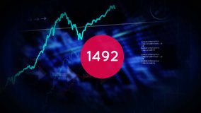 Animation of numbers changing over data processing. global data processing, connections, digital interface, technology and networking concept digitally generated video. - Powered by Shutterstock - Get 15% off with code: PIKWIZARD15