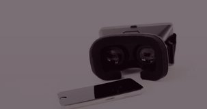 Animation of data processing on screen over vr headset. global communication, digital interface, technology and networking concept digitally generated video. - Powered by Shutterstock - Get 15% off with code: PIKWIZARD15