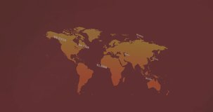 Animation of scope scanning with glitch and numbers with world map. global data processing, communication, digital interface, technology and networking concept digitally generated video. - Powered by Shutterstock - Get 15% off with code: PIKWIZARD15