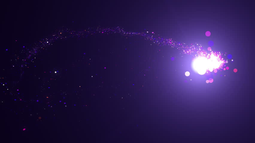 Purple Particle Glittering Transition and overlay