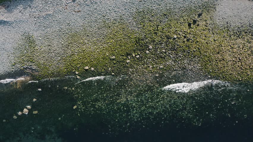 Rotating top down drone shot of Scotland