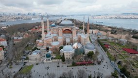 
The Hagia Sophia Mosque cinematic Drone Video istanbul fatih 