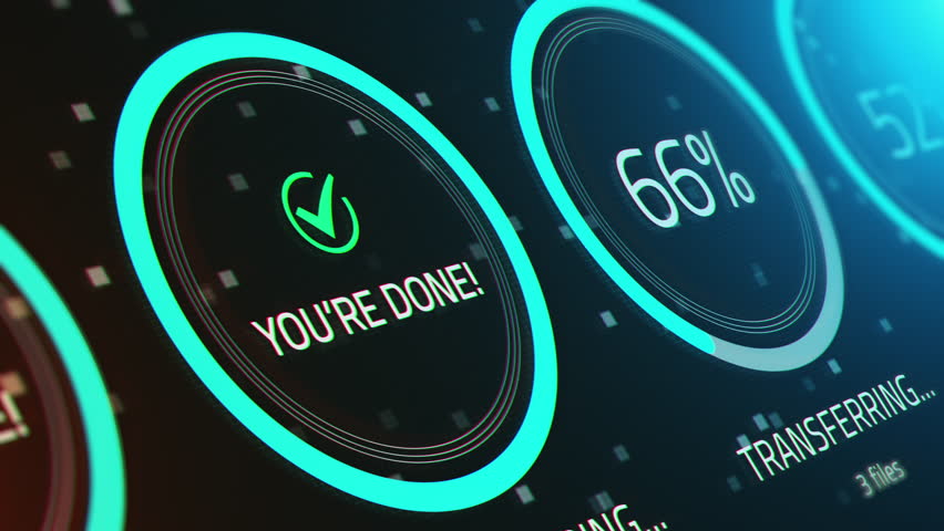 Modern monitor indicating transferring of files.
Modern digital board showing information about data transferring with glowing percent and numbers in real time - Powered by Shutterstock - Get 15% off with code: PIKWIZARD15