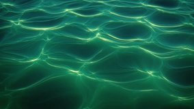 Water Surface Of Swimming Pool With Green Light Ripples. abstract animation - Powered by Shutterstock - Get 15% off with code: PIKWIZARD15
