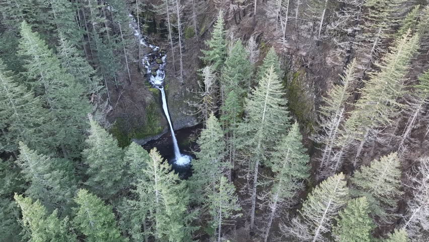Upper Horsetail Falls is located on the Oregon side of the Columbia River Gorge. This beautiful natural wonder, along with many other waterfalls, is just a 30 minute drive east of Portland.