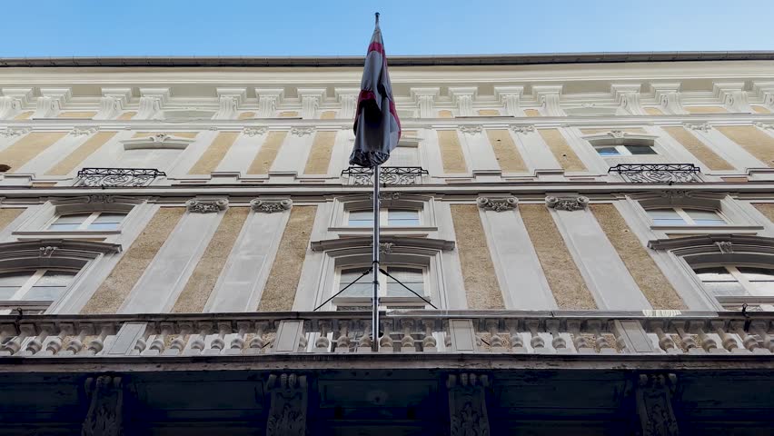 Video of Genoa with Piazza De Ferrari with fountain, San Lorenzo Cathedral, Porto Antico, narrow alleys, Annunziata, Royal Palace, Via Garibaldi, Spianata Castelleto with sunset. 