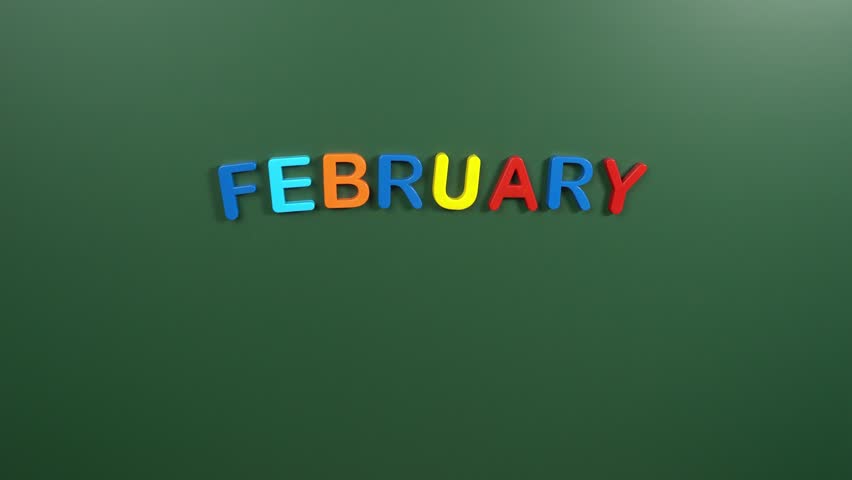 Hand sticking a sticker 1 February calendar day on school board. 1 date of February. First day of February. 1st date number. 1 day calendar. One date | Shutterstock HD Video #1101968691