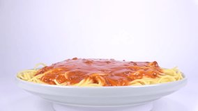 Pasta Meat Sauce Spaghetti, Short video clip