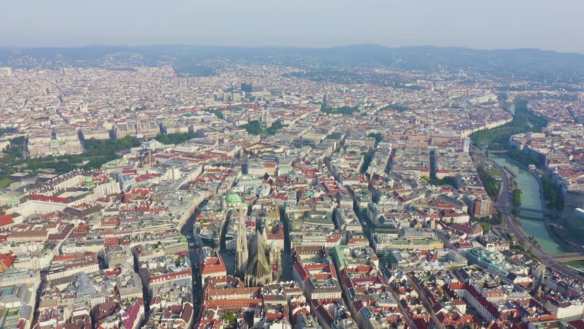 Inscription on video. Vienna, Austria. St. Stephen