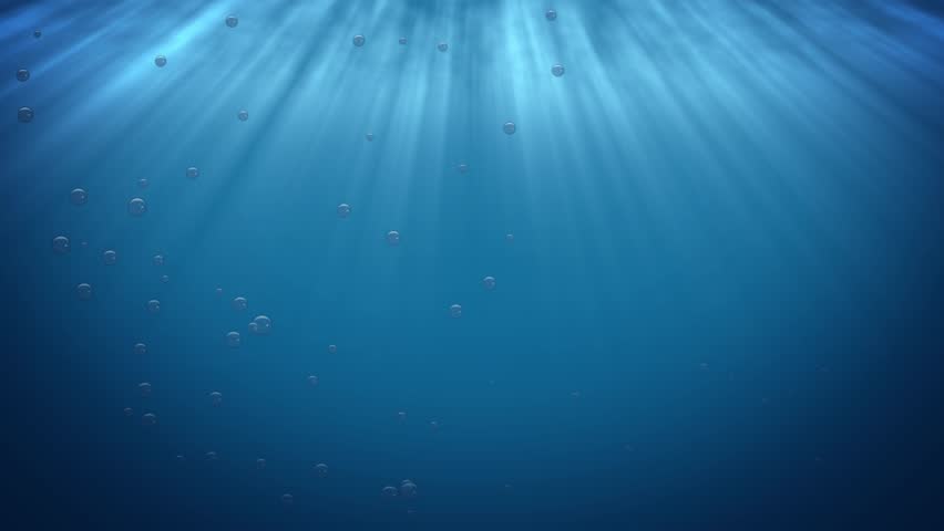 Chimaera in Underwater Sunbeam Rays Animation