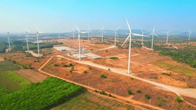 Wind turbines offer a sustainable and cost-effective way to produce electricity without emitting harmful pollutants, contributing to a cleaner and more efficient electric energy system. 4K Drone
 - Powered by Shutterstock - Get 15% off with code: PIKWIZARD15