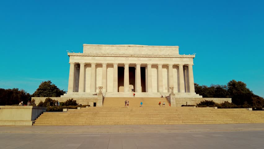 Lincoln memorial closeup in Washington DC