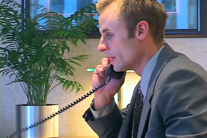 Man in office