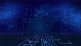 Abstract technology background with code. Digital Tech Futuristic Background Graphic 4K - Powered by Shutterstock - Get 15% off with code: PIKWIZARD15