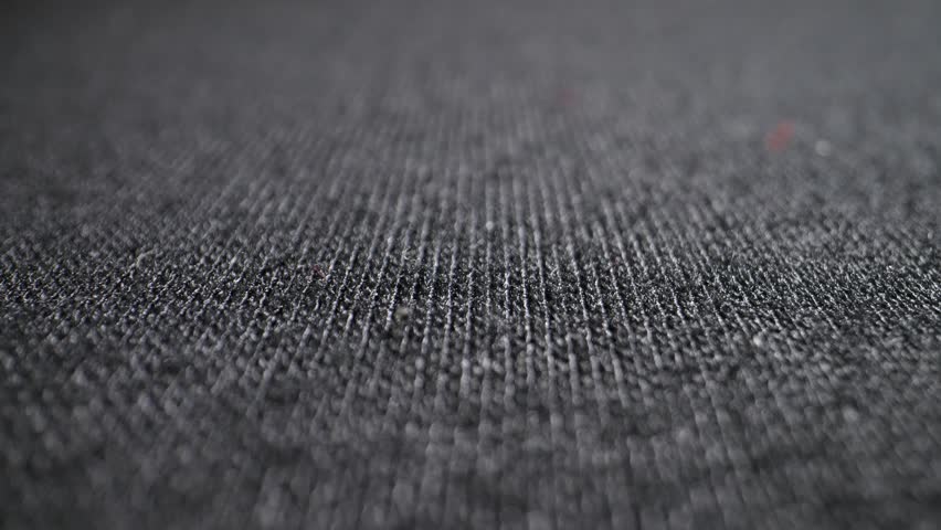 The structure of the fabric. Close-up. Dolly shot