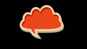 Speech Bubble Animation Transparent Alpha Video - Powered by Shutterstock - Get 15% off with code: PIKWIZARD15