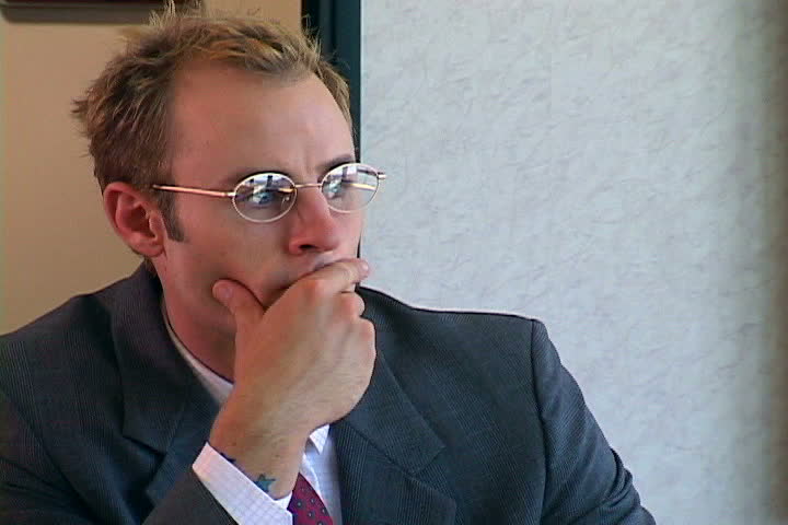 Man in office