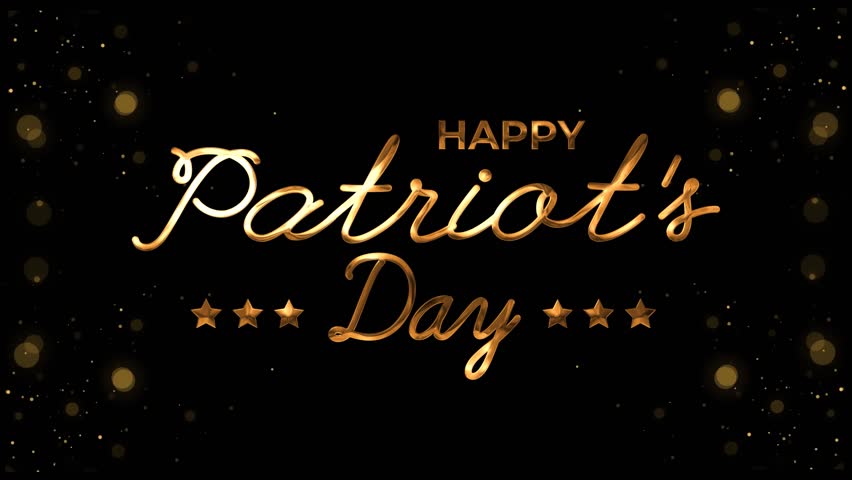 Happy Patriot Day Handwritten Animated Text in Gold Color. Great for Patriot Day Celebrations Around the World. 4k video greeting card. | Shutterstock HD Video #1102019707