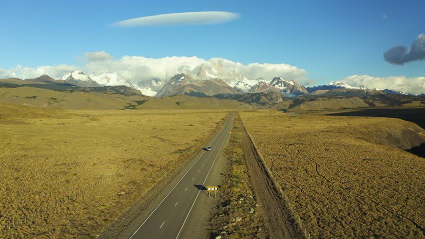 El Chaltén is small village nestled in the northern side of "Los Glaciares National Park" in the province of Santa Cruz, Patagonia, Argentina.
The Mount Fitz Roy welcomes the visitor on their arrival.