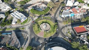 Aerial View of Pedro Ogazon Roundabout in Guadalajara, Mexico